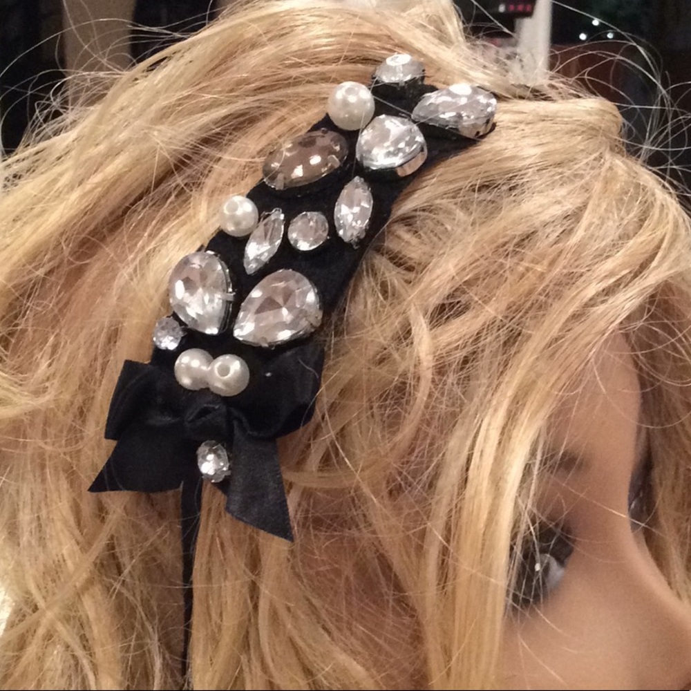 💃 NEW & STUNNING, RHINESTONE/PEARL HEADBAND